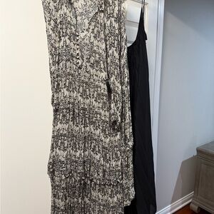Anthropologie Monochrome Patterned Dress